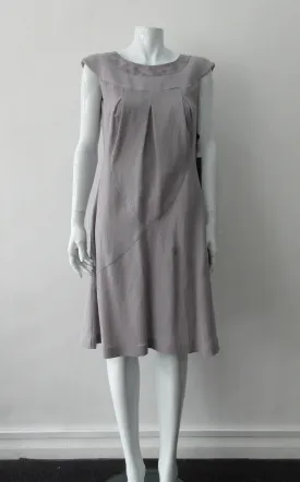 090605 -Pleated Cross Seam Dress