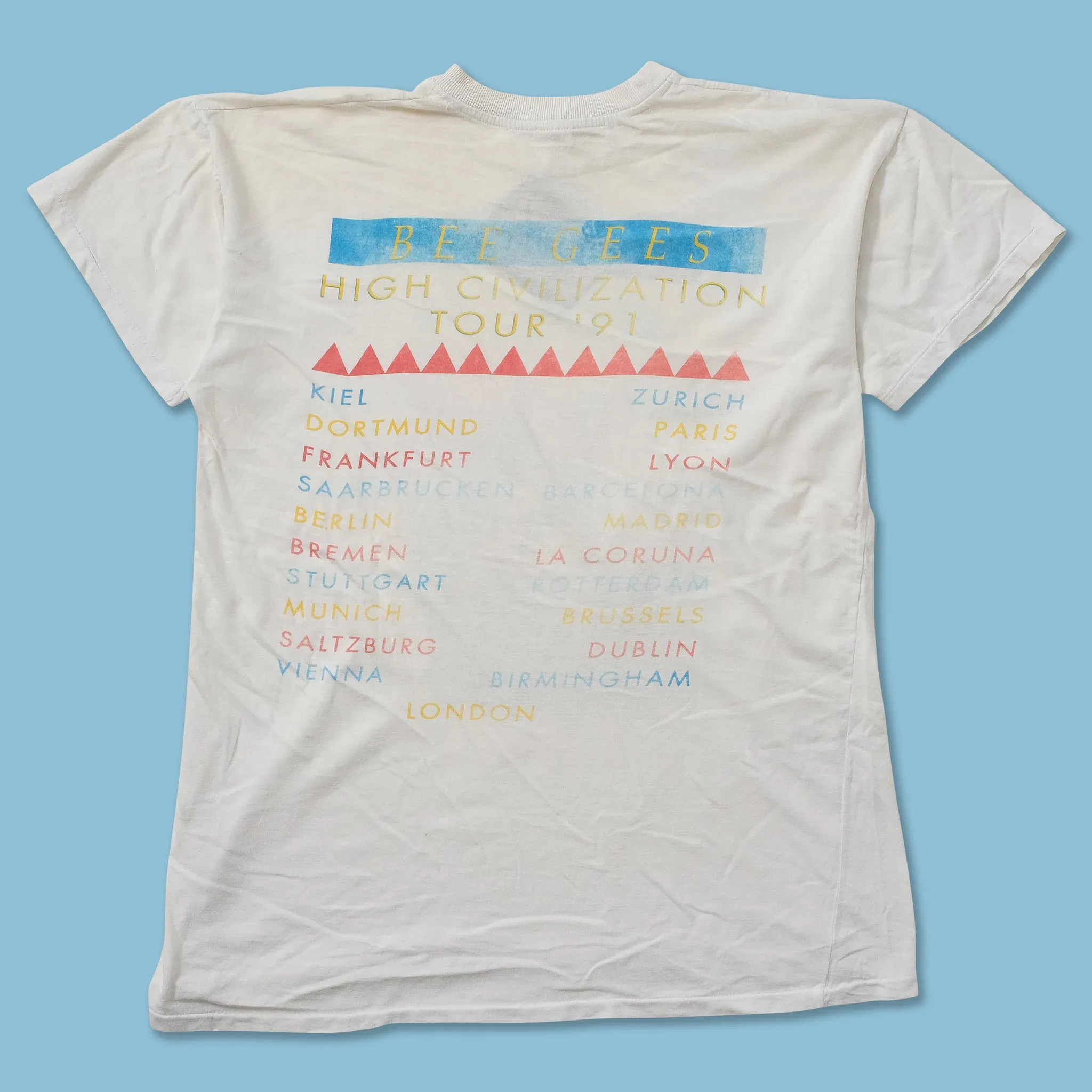 1991 The Bee Gees Europe Tour T-Shirt Medium