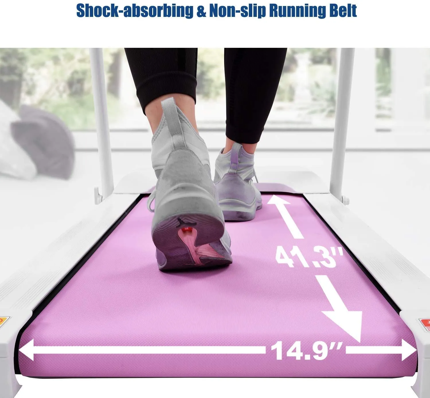 2 in 1 Folding Treadmill, Smart Walking Running Machine