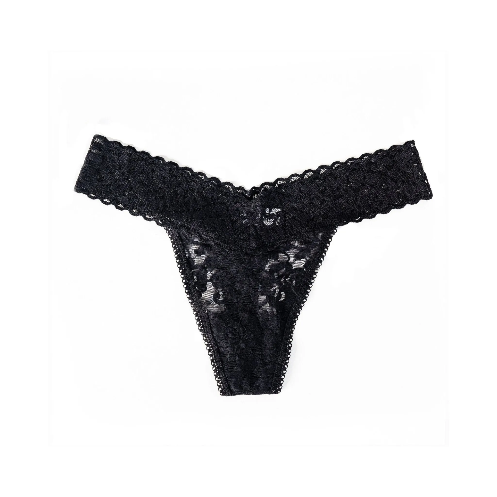2-Pack, Mid-Rise Lace Thong