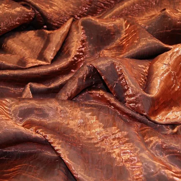 2pcs - Crush Shimmer (Galaxy) Table Linen 72"x72" Square - Copper 17
