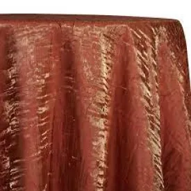2pcs - Crush Shimmer (Galaxy) Table Linen 72"x72" Square - Copper 17