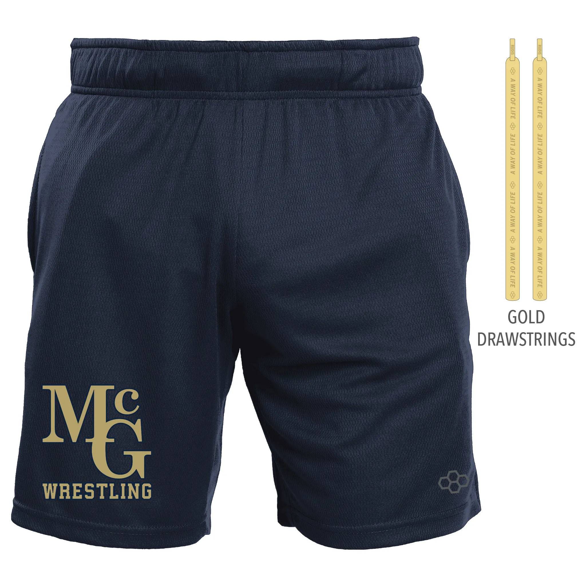 8" Mesh Shorts-Unisex--McGuffey HS Team Store