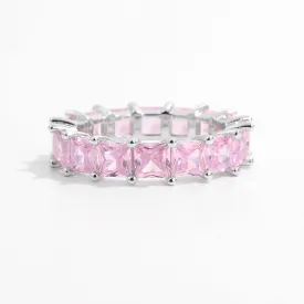 925 Sterling Silver Inlaid Zircon Ring