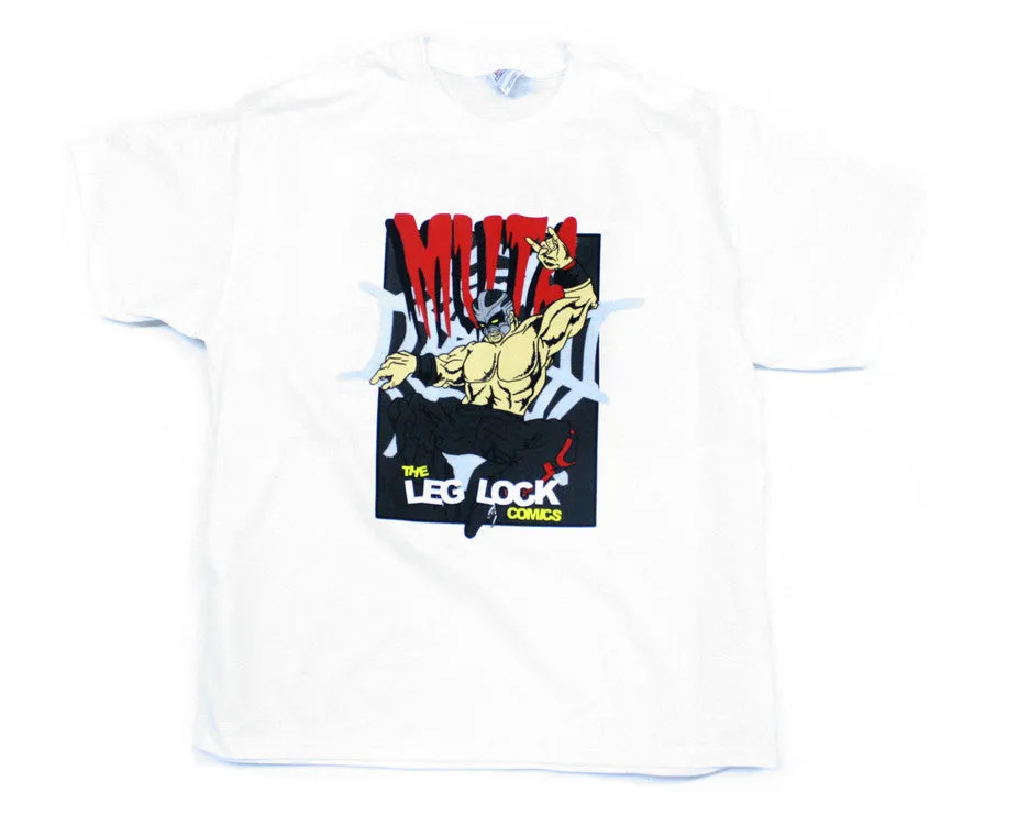 AJPW/ROH GREAT MUTA / LEG LOCK COMICS T-SHIRT L
