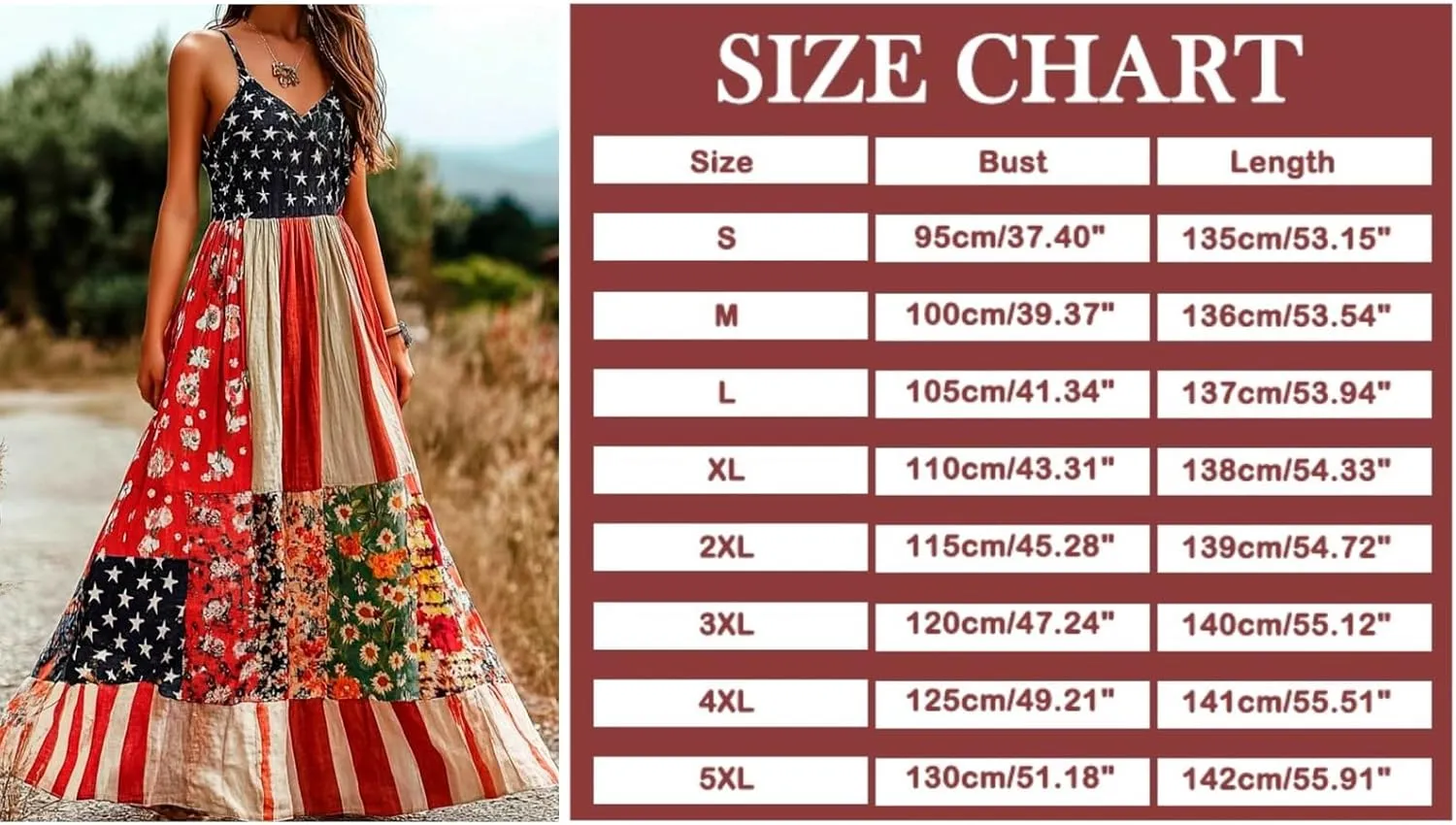 American Flag Dress Women Summer 2025 4th of July Patriotic Dresses Boho Floral Sundresses Sleeveless Maxi Outfits