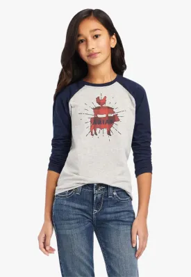 Ariat Girls REAL Farm Animal Long Sleeve Shirt