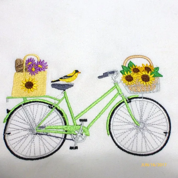 August Bike Pillow cover, seasonal bike pillow covers
