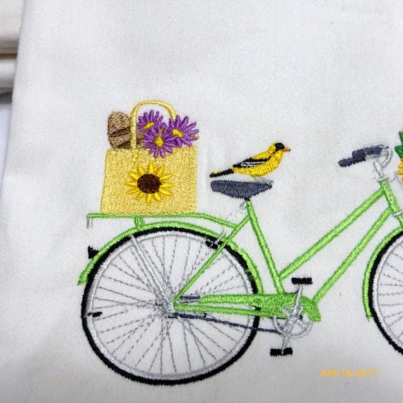 August Bike Pillow cover, seasonal bike pillow covers