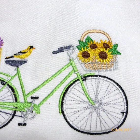 August Bike Pillow cover, seasonal bike pillow covers