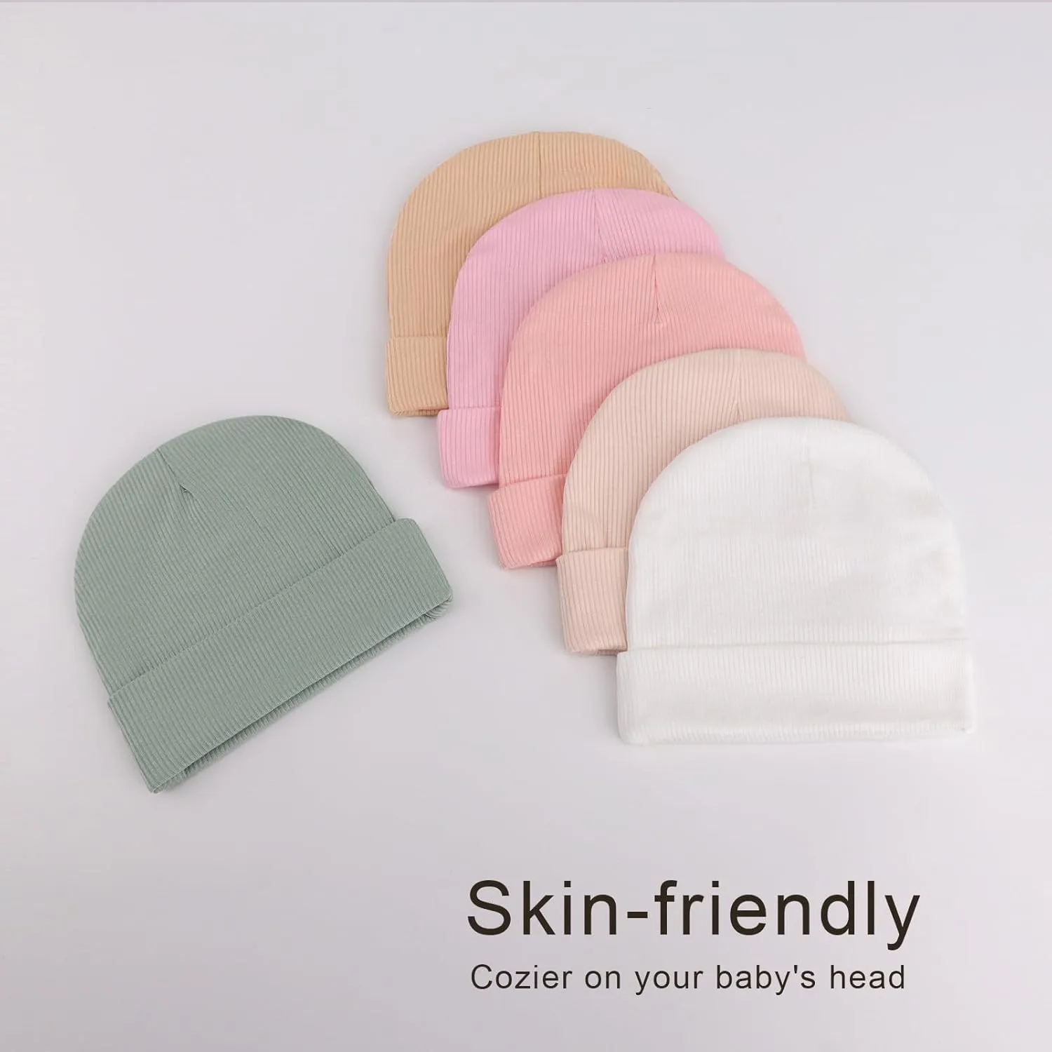 Baby Newborn Hats for Unisex Infant Toddler Soft Beanie Warm Cap Newborn Hospital Hats for Baby Boy Girl 0-24 Months