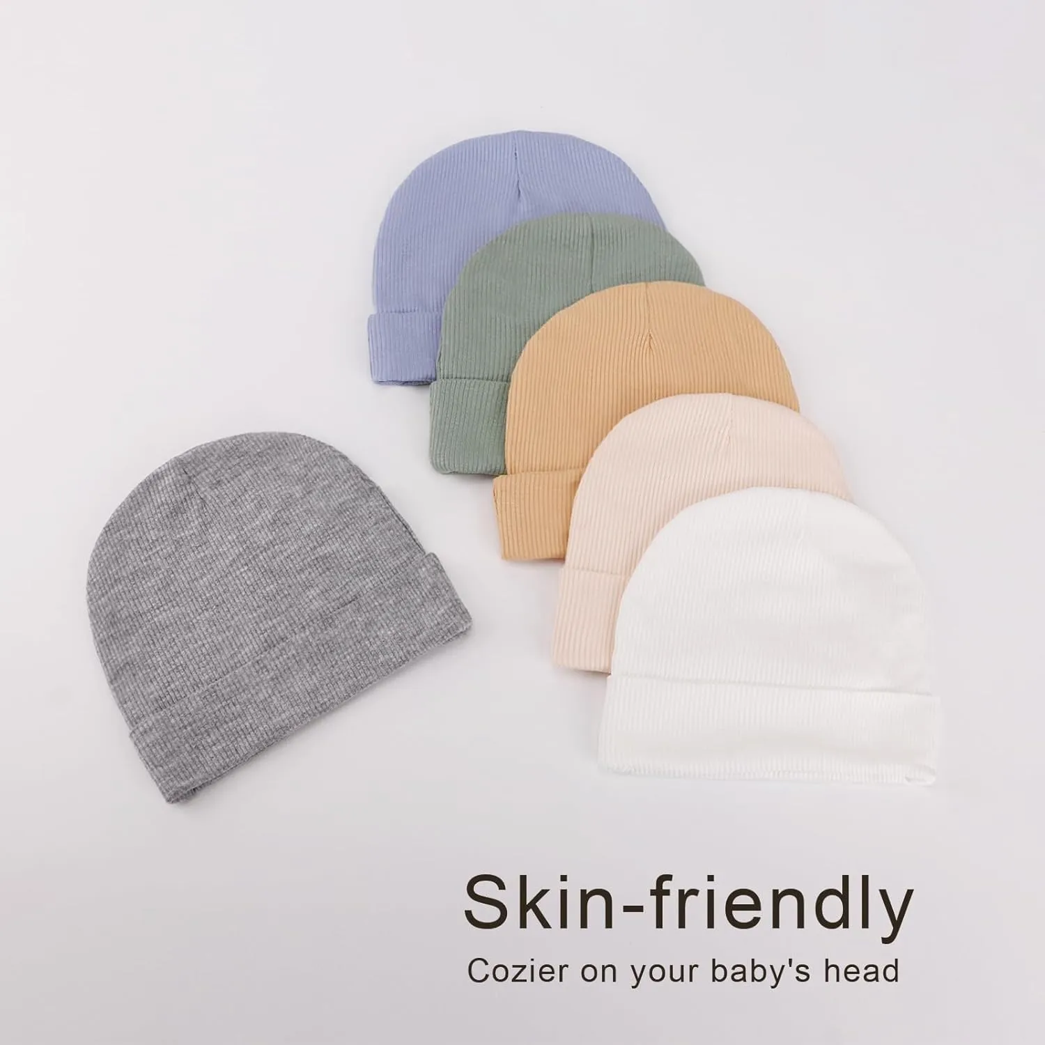 Baby Newborn Hats for Unisex Infant Toddler Soft Beanie Warm Cap Newborn Hospital Hats for Baby Boy Girl 0-24 Months