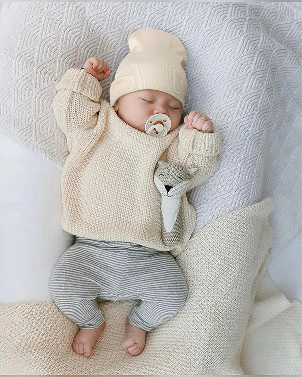 Baby Newborn Hats for Unisex Infant Toddler Soft Beanie Warm Cap Newborn Hospital Hats for Baby Boy Girl 0-24 Months