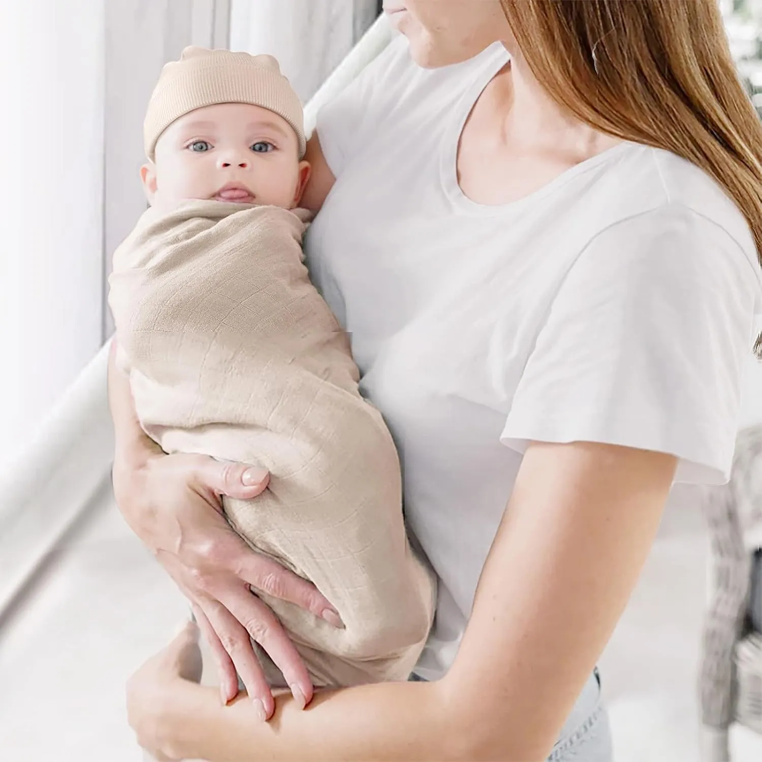 Baby Newborn Hats for Unisex Infant Toddler Soft Beanie Warm Cap Newborn Hospital Hats for Baby Boy Girl 0-24 Months