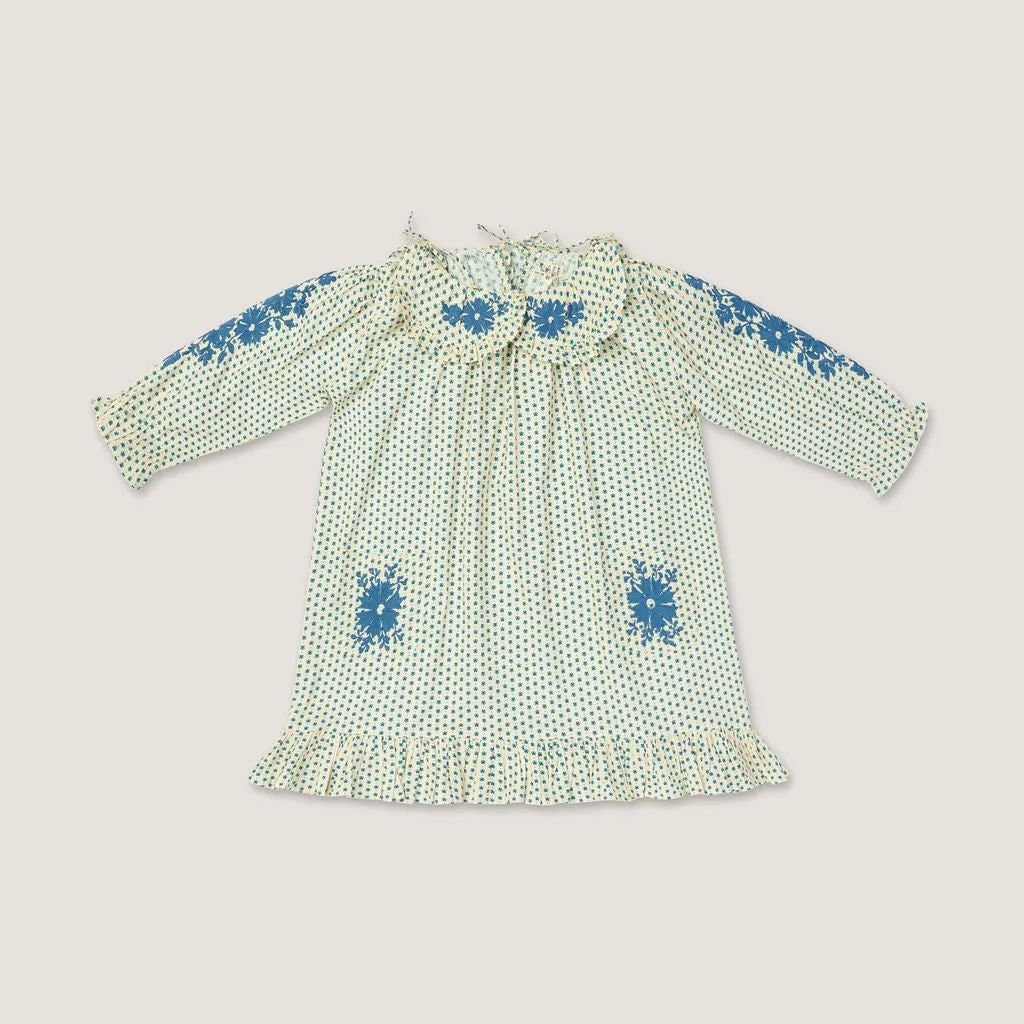 BELLE DRESS, HEARTS WITH EMBROIDERY