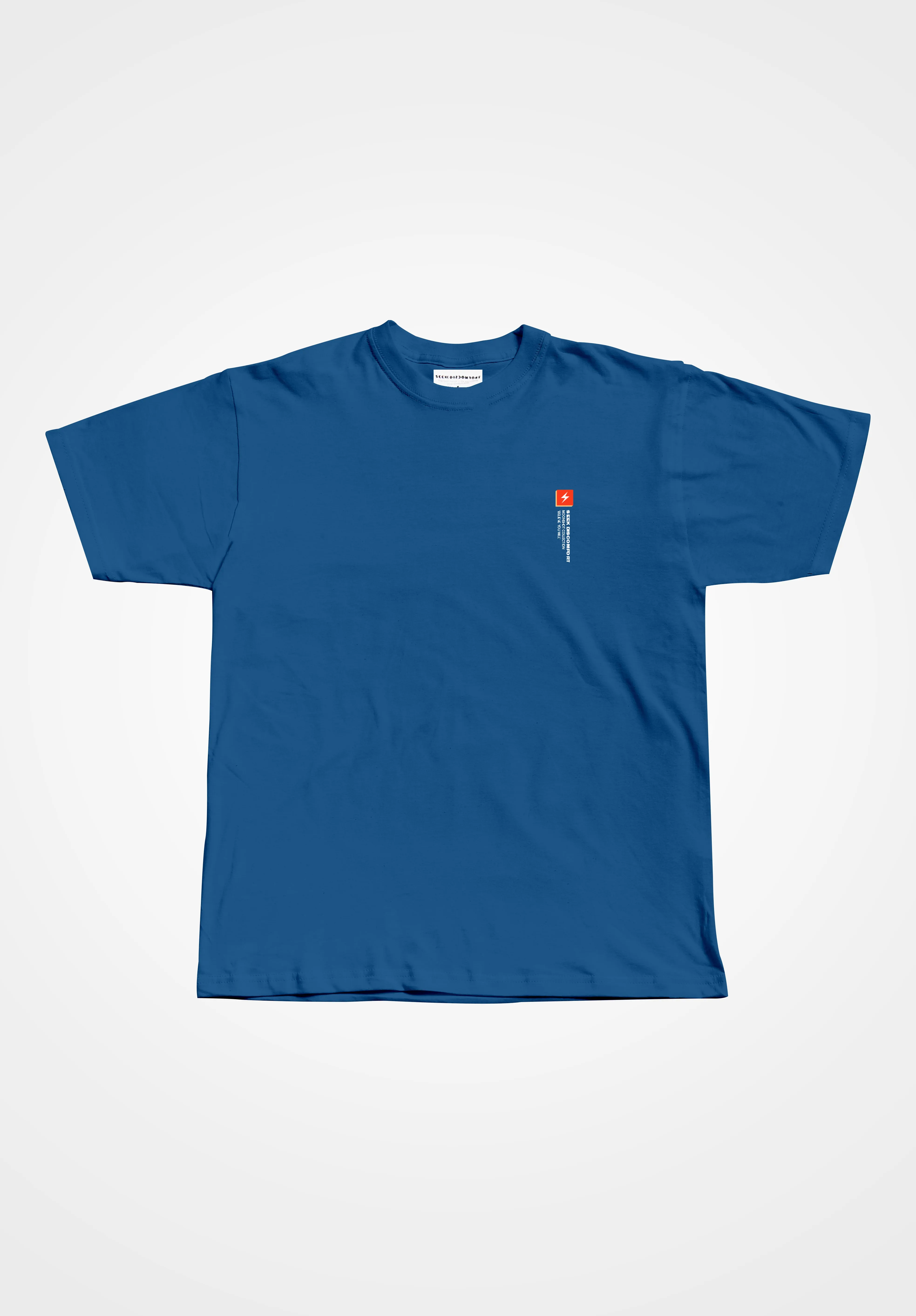 Blue Love Over Fear Circle Tee