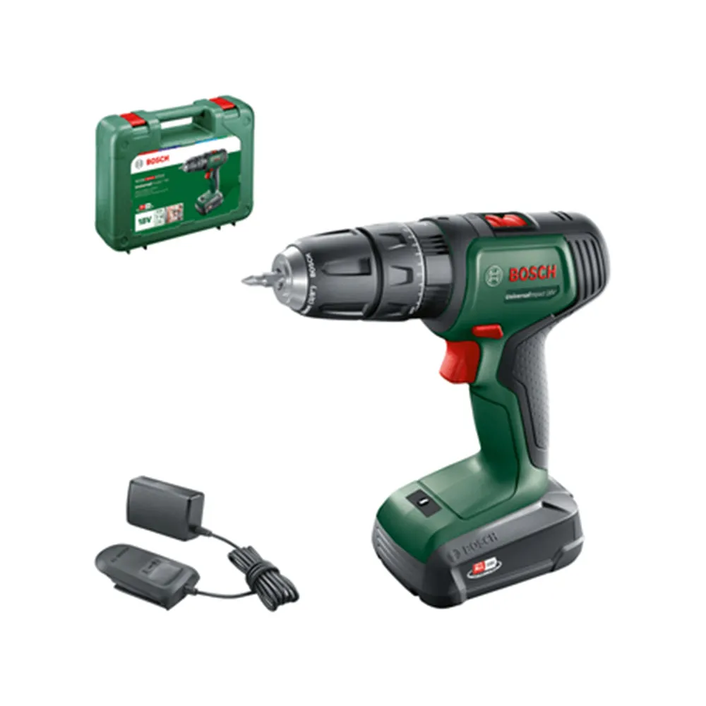 Bosch Green UniversalImpact Cordless Drill 18V with 1.5Ah Battery