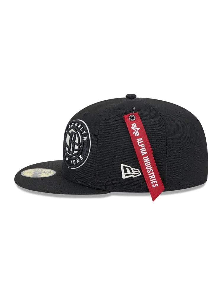 BROOKLYN NETS X ALPHA X NEW ERA 59FIFTY FITTED CAP