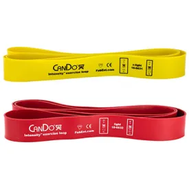 CanDo Intensity Loop, Set of 2: Yellow (X-Light), 15 - 25 lb and Red (Light), 25 - 40 lb
