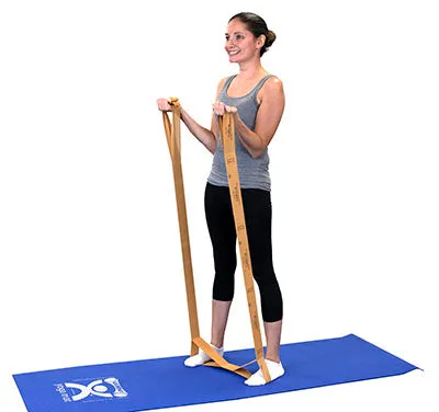 CanDo Multi-Grip Exerciser, 6 Foot Exerciser, X-Heavy, Black