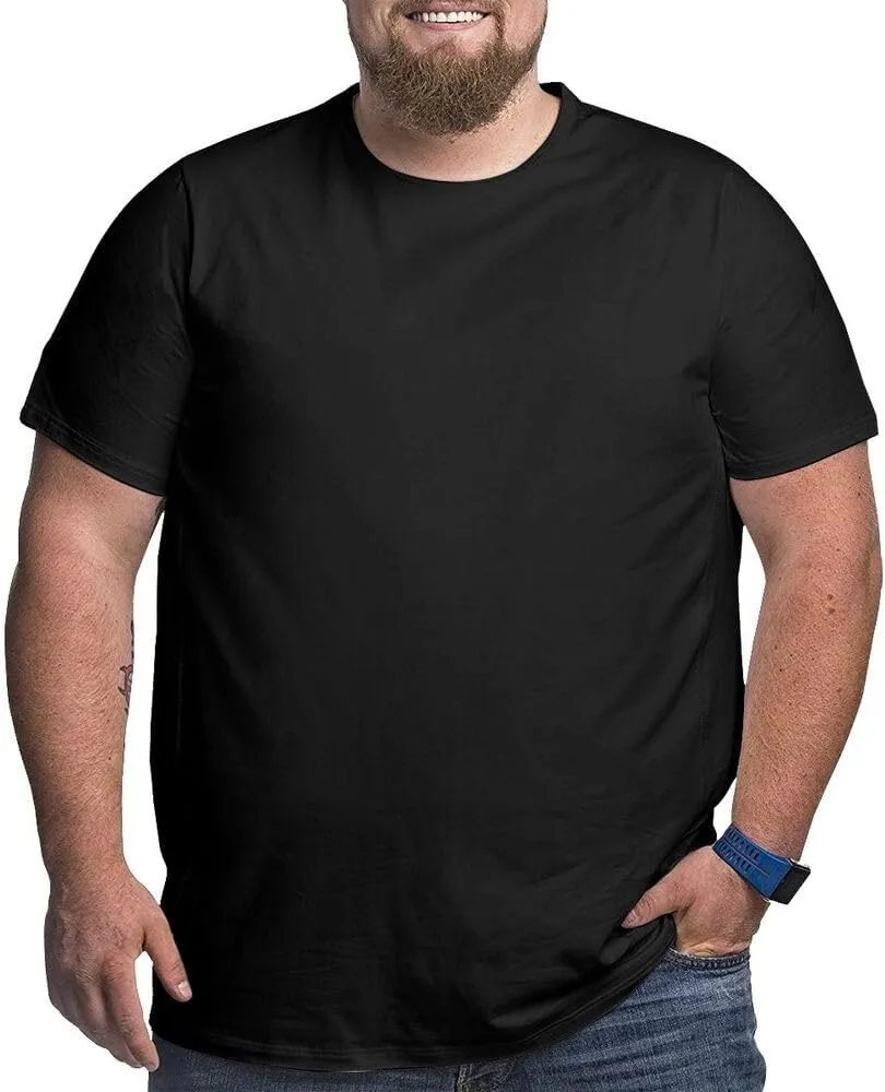 Custom T Shirt with Your Image for Men, Personalized Plus Size Shirts Designed with Your Own Photo/Name/Logo