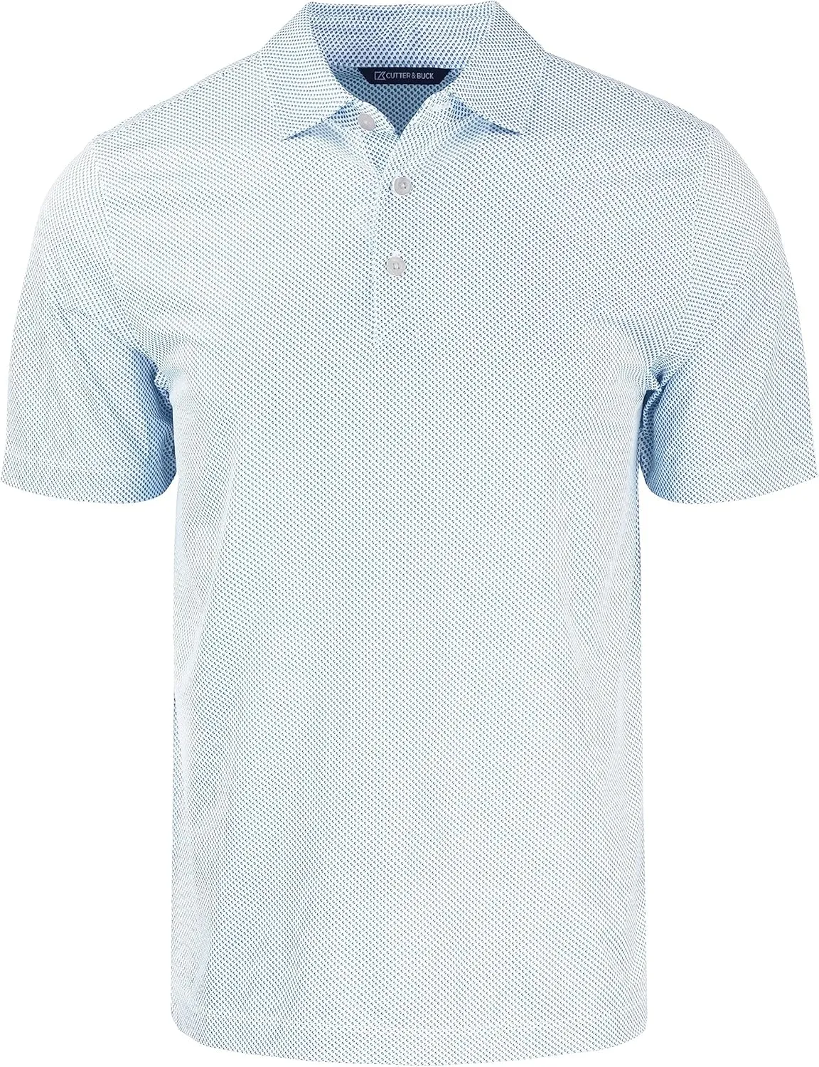 Cutter & Buck Pike Eco Symmetry Print Stretch Recycled Mens Polo