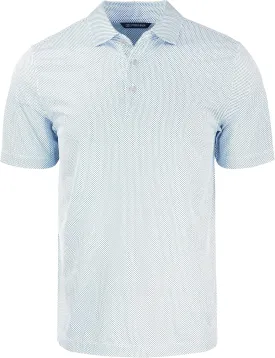 Cutter & Buck Pike Eco Symmetry Print Stretch Recycled Mens Polo