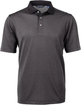 Cutter & Buck Virtue Eco Pique Micro Stripe Recycled Mens Big & Tall Polo