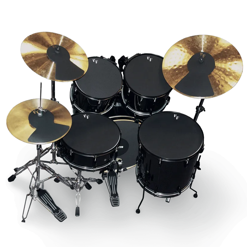 Drum & Cymbal Mute Prepack - 12", 13", 14", 16", 22", HiHat and Cymbals (2)