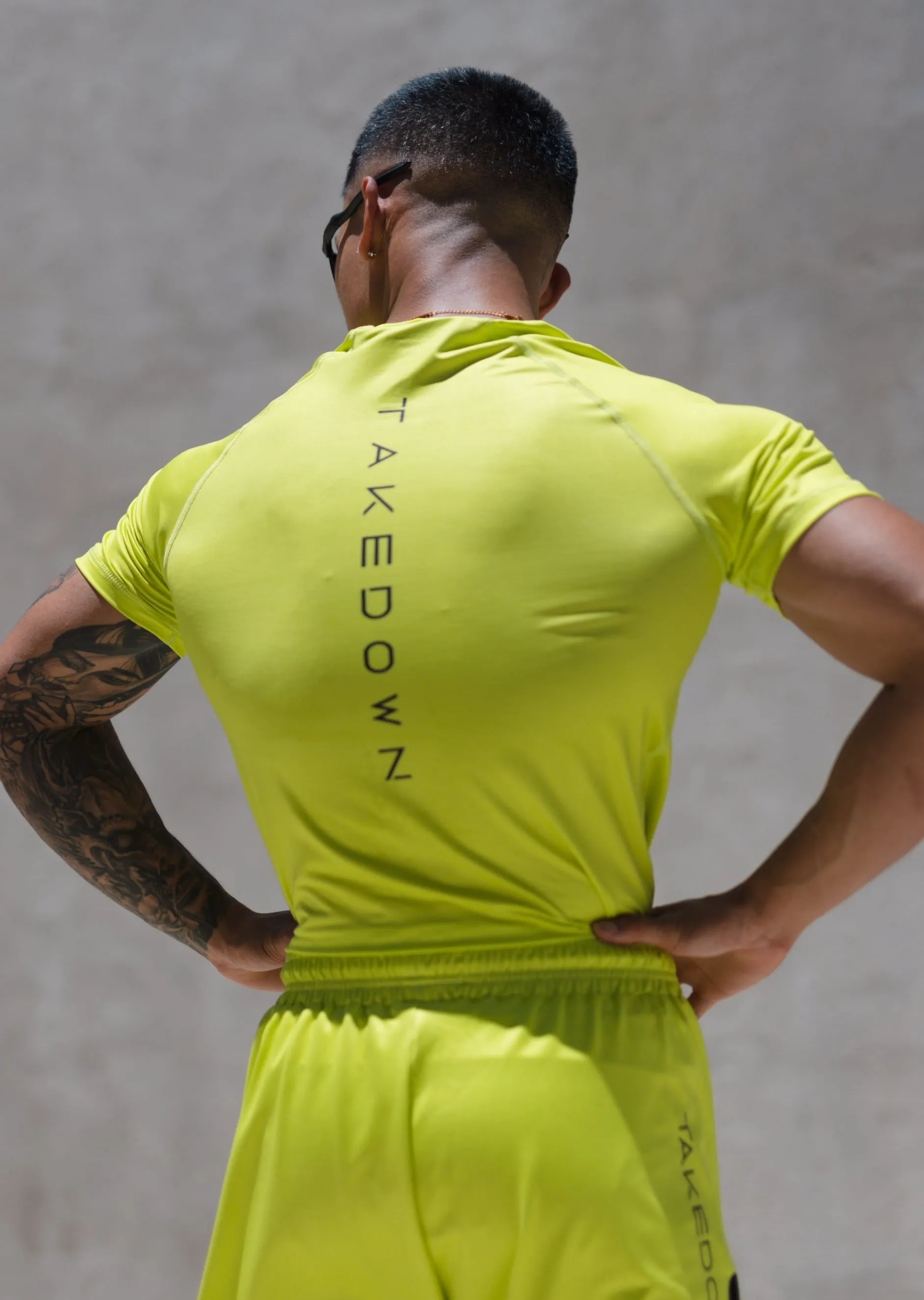 Essential Short-Sleeve Rashguard - Acid Green