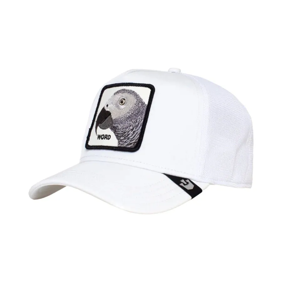 Goorin Bros Platinum Word (Word) Trucker Hat (White)