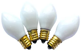 Hometown Holidays 16270 Light Bulb, 5 W, Candelabra Lamp Base, Incandescent Lamp, Ceramic White Light :PK 4: QUANTITY: 25