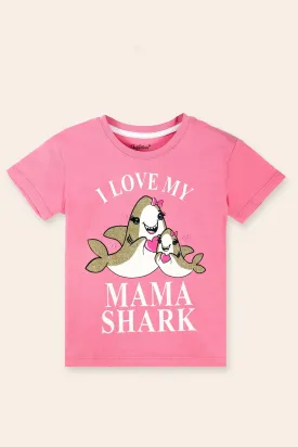 I Love My Mama' Print T-Shirt