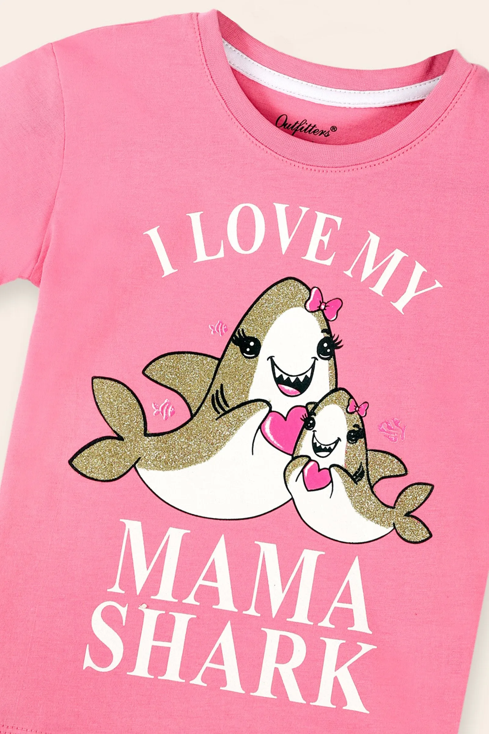 I Love My Mama' Print T-Shirt