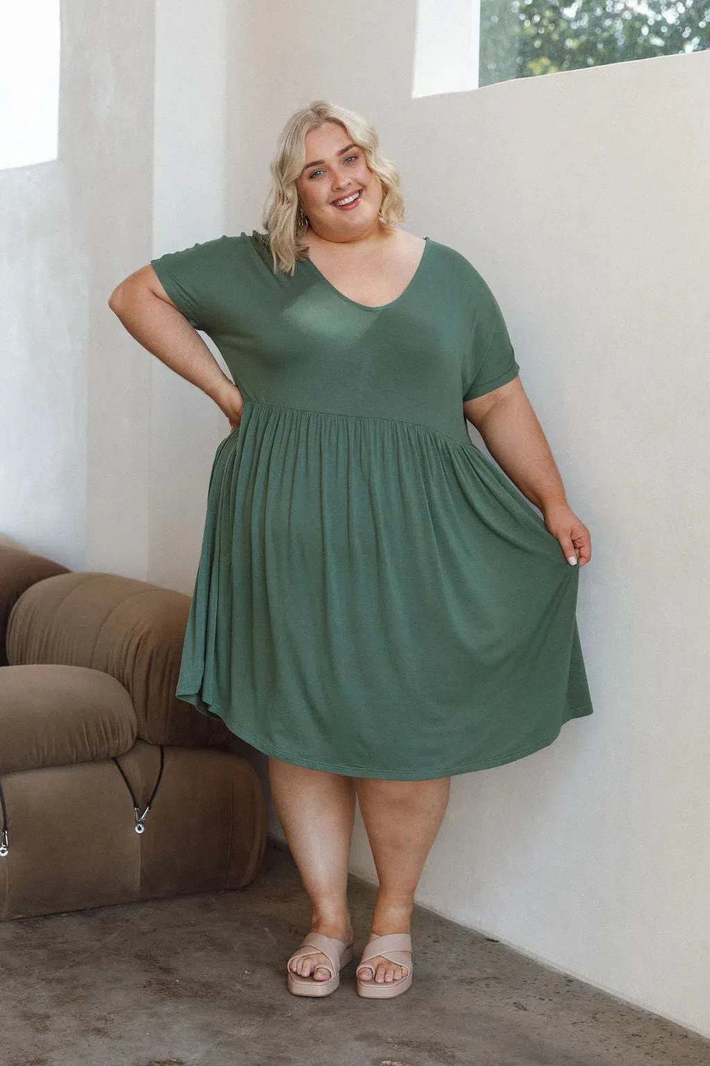 Lauren Dress - Forest