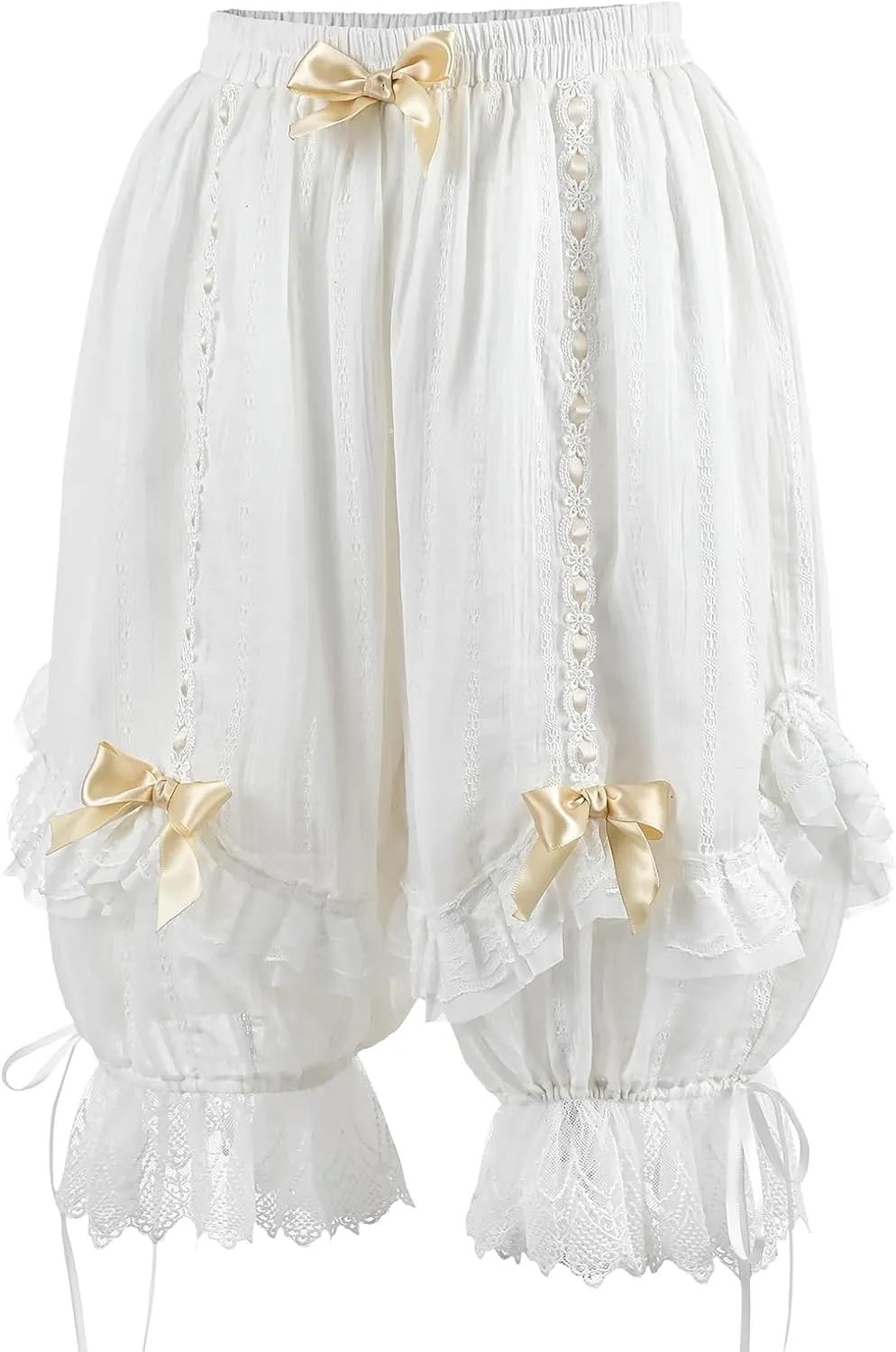 LTAKK Bloomers Women Ruffle Lace Pantaloons Renaissance Victorian Bloomers Kawaii Pumpkin Shorts