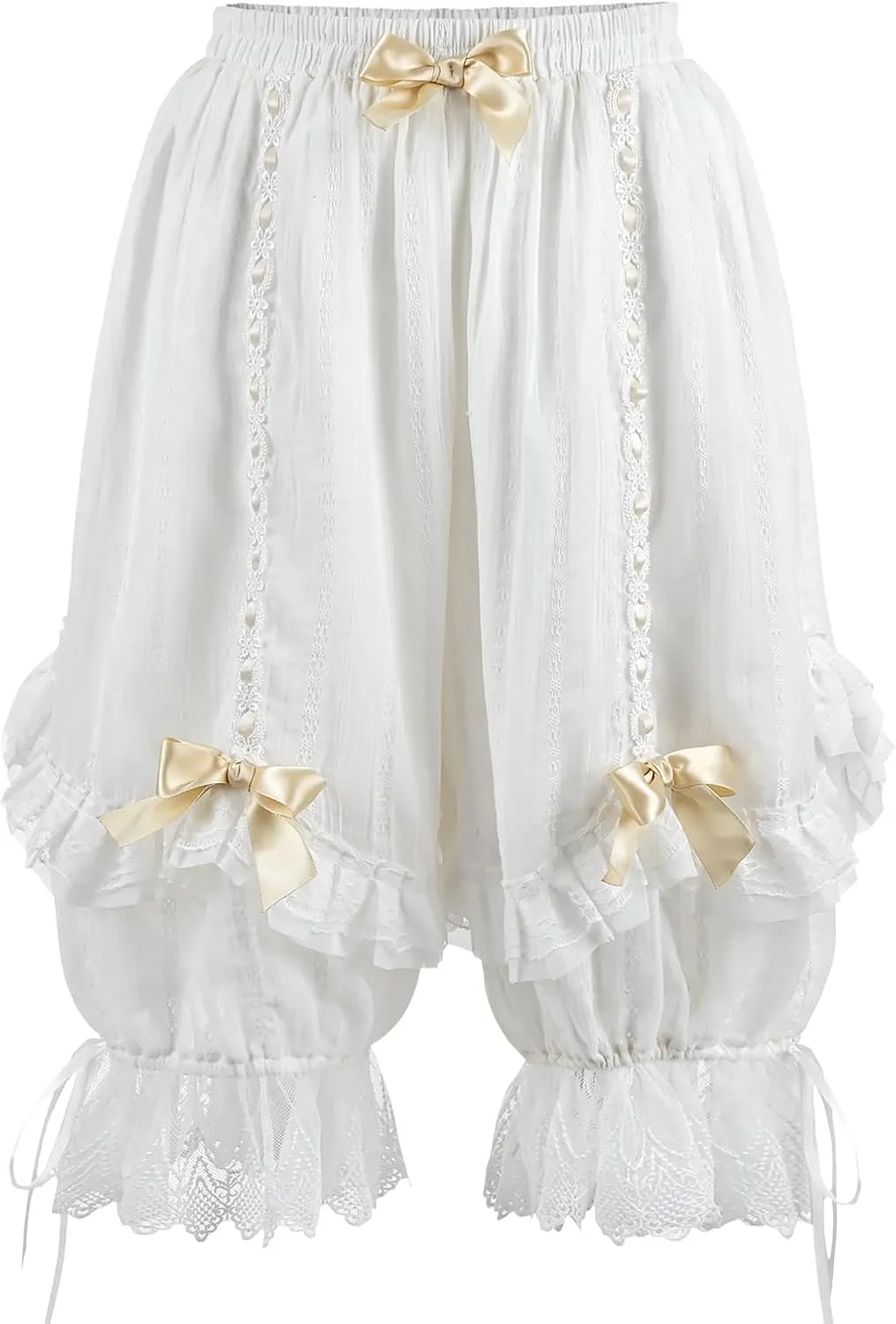 LTAKK Bloomers Women Ruffle Lace Pantaloons Renaissance Victorian Bloomers Kawaii Pumpkin Shorts