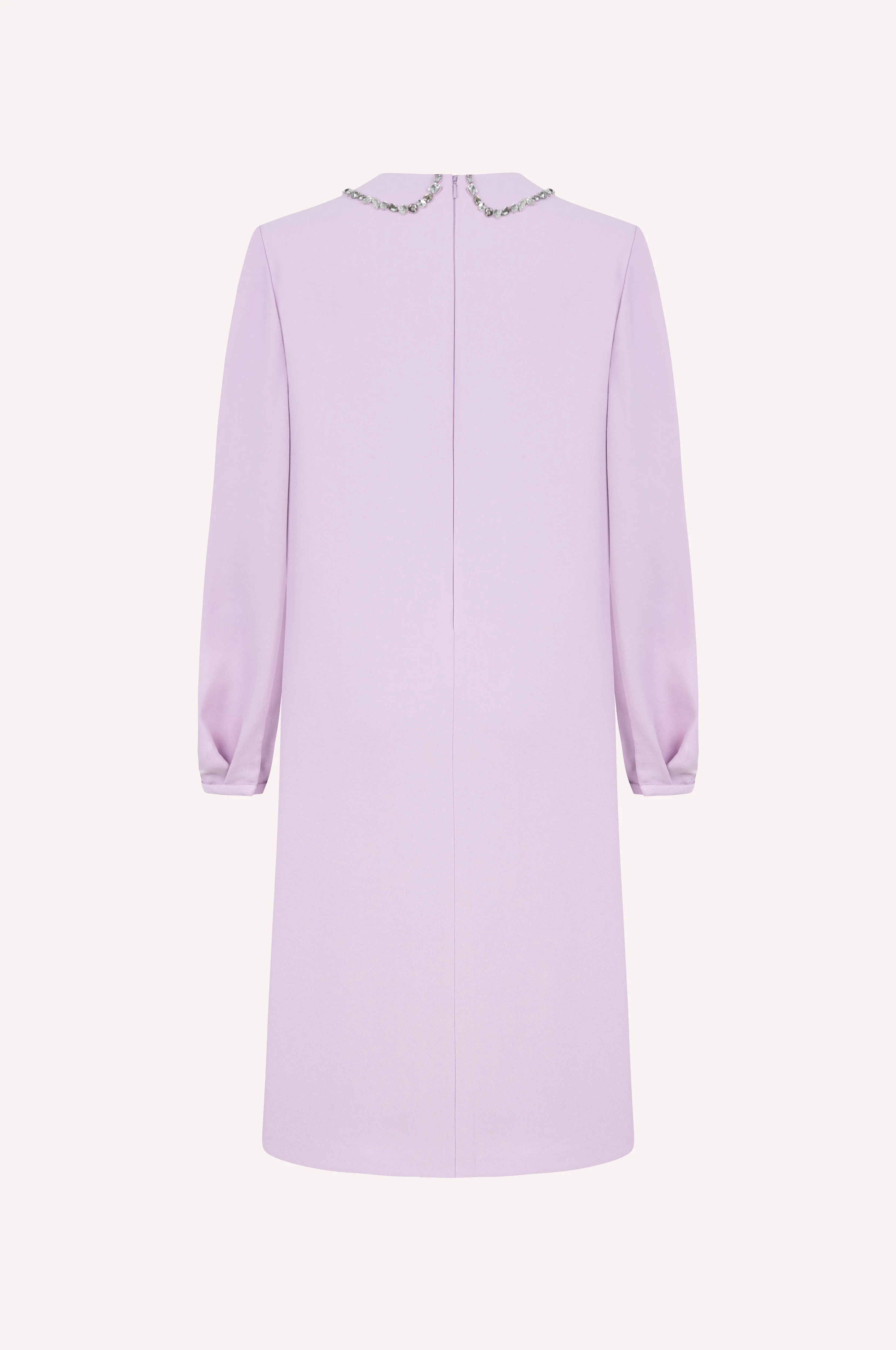 Midi Crystal Collar Dress