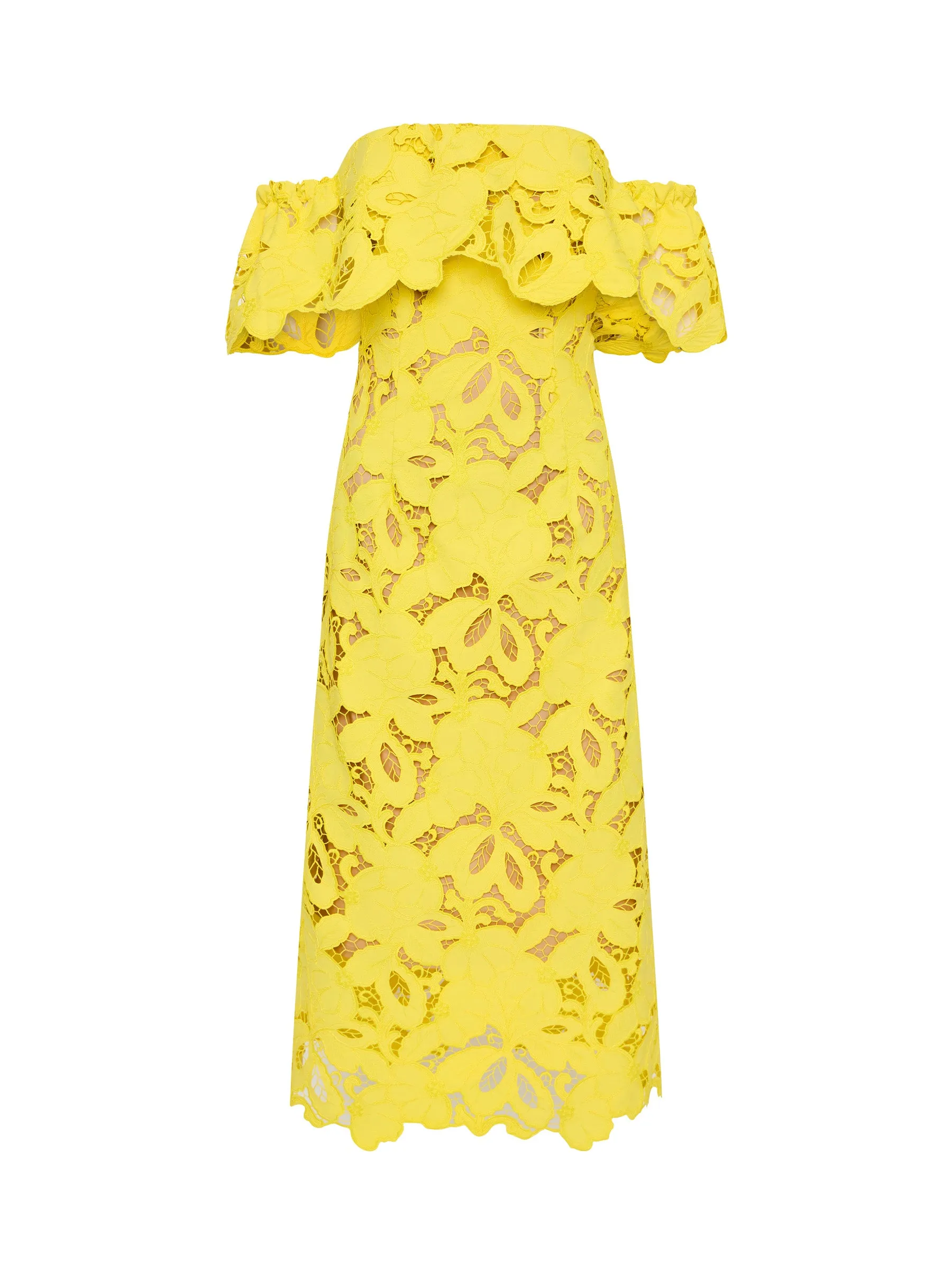 Monte Carlo Off-Shoulder - Yellow (Size 8 Only)