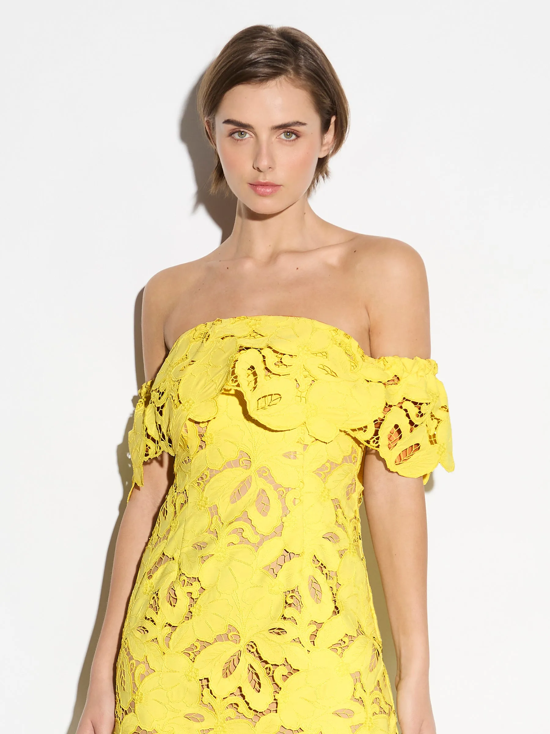Monte Carlo Off-Shoulder - Yellow (Size 8 Only)