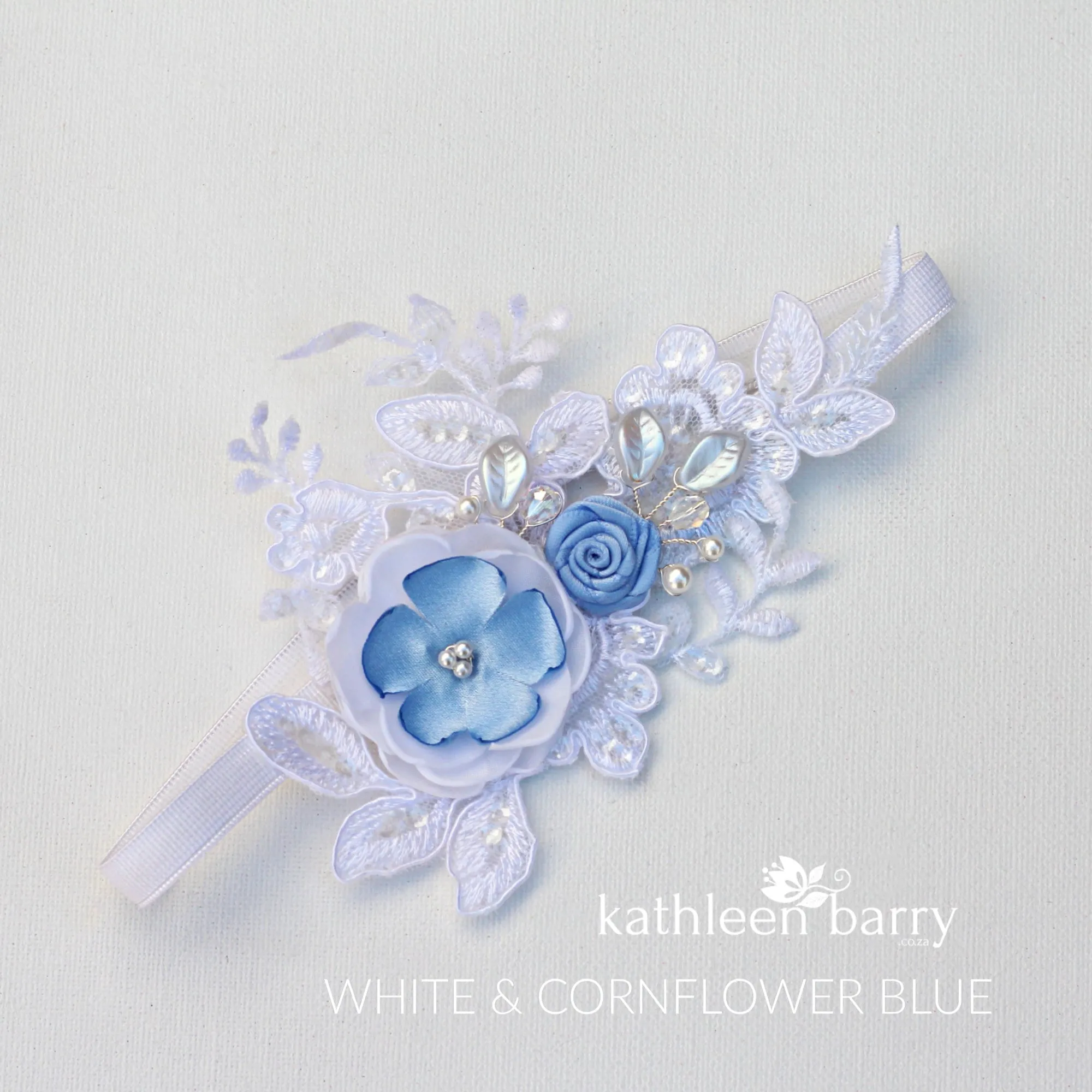Nitsa Floral lace garter -  Color options available - Main garter only