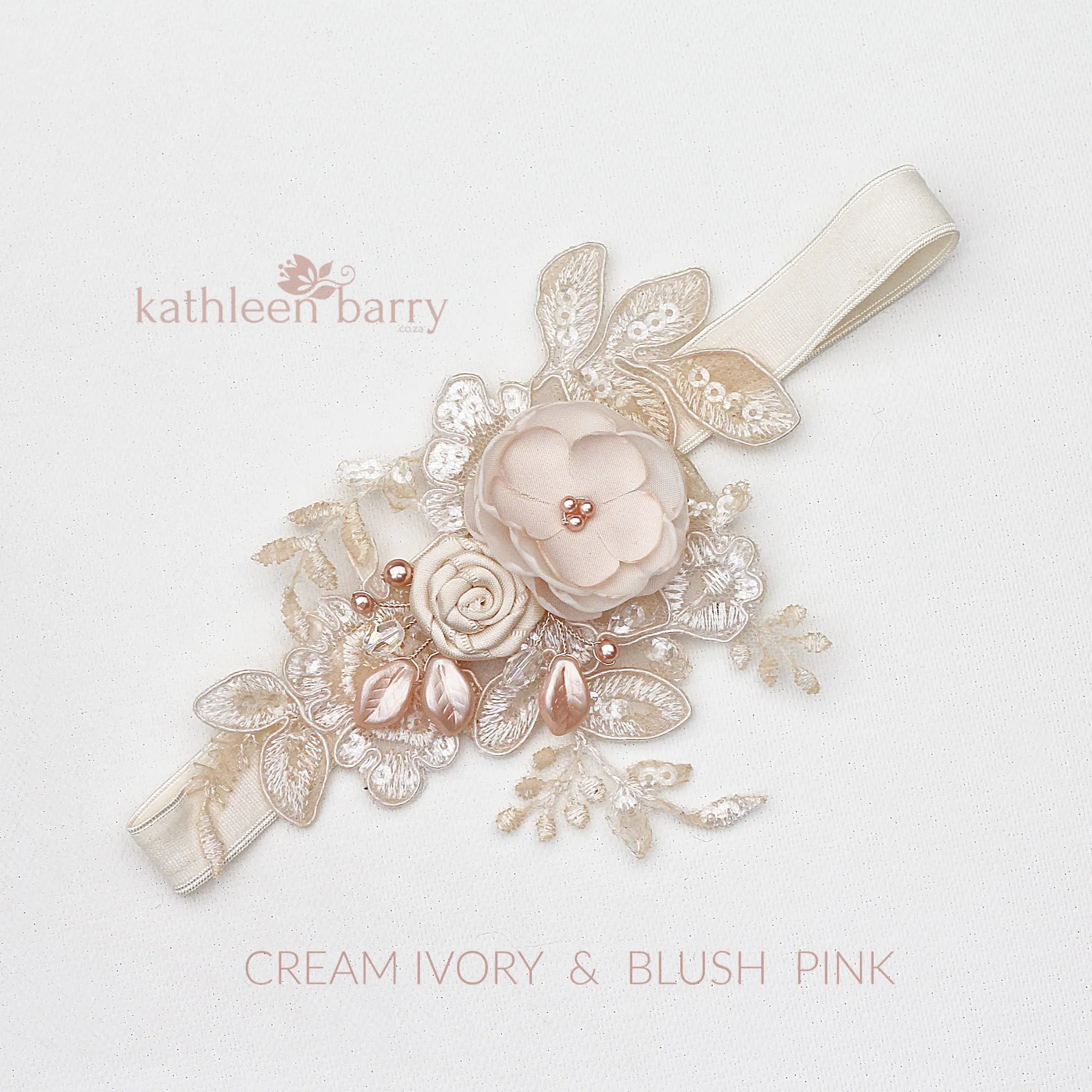 Nitsa Floral lace garter -  Color options available - Main garter only