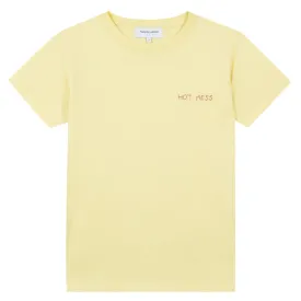 "Hot Mess" Crewneck Tee (Vanilla)