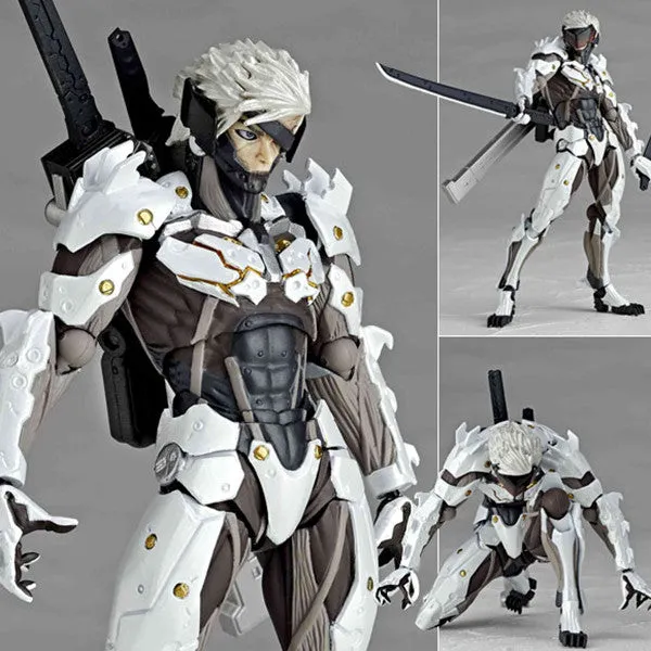 Revoltech Yamaguchi 140EX Raiden White Version from Metal Gear Rising Revengeance Kaiyodo [SOLD OUT]