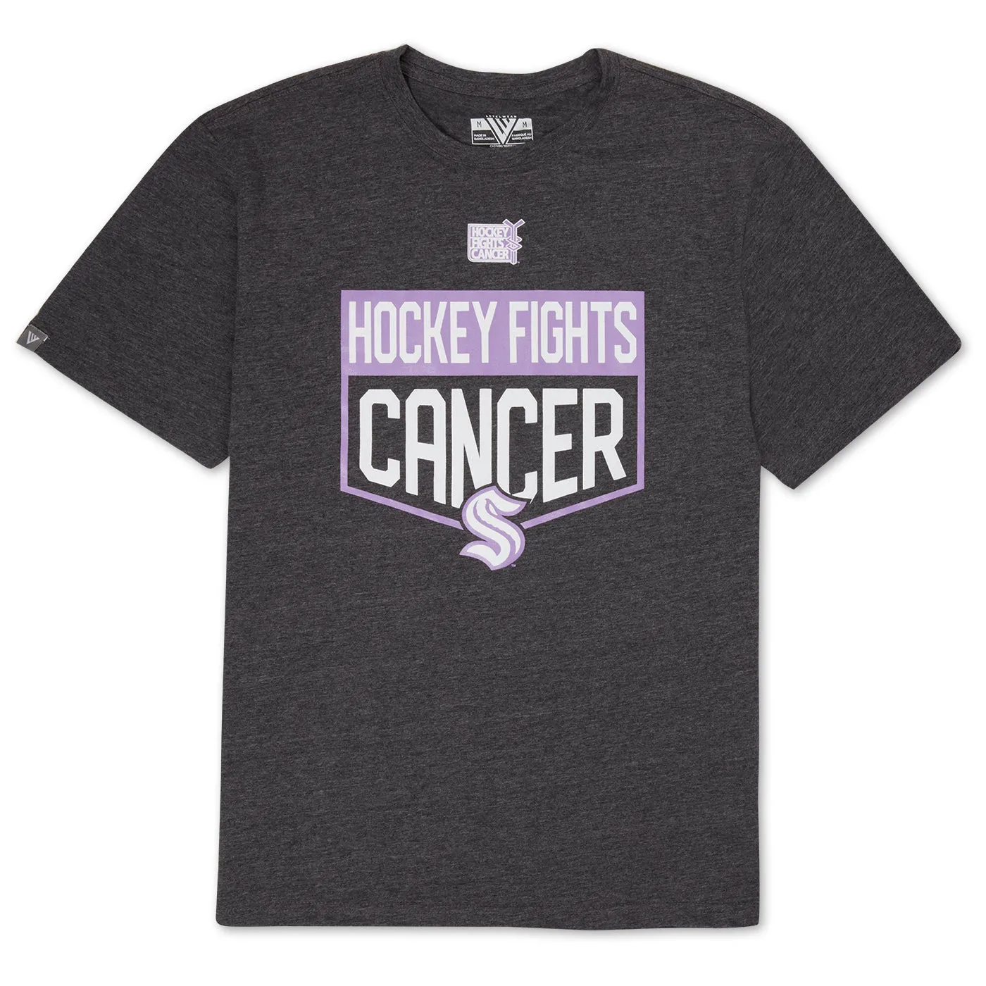 Seattle Kraken Unisex HFC Team Shield Tee Grey
