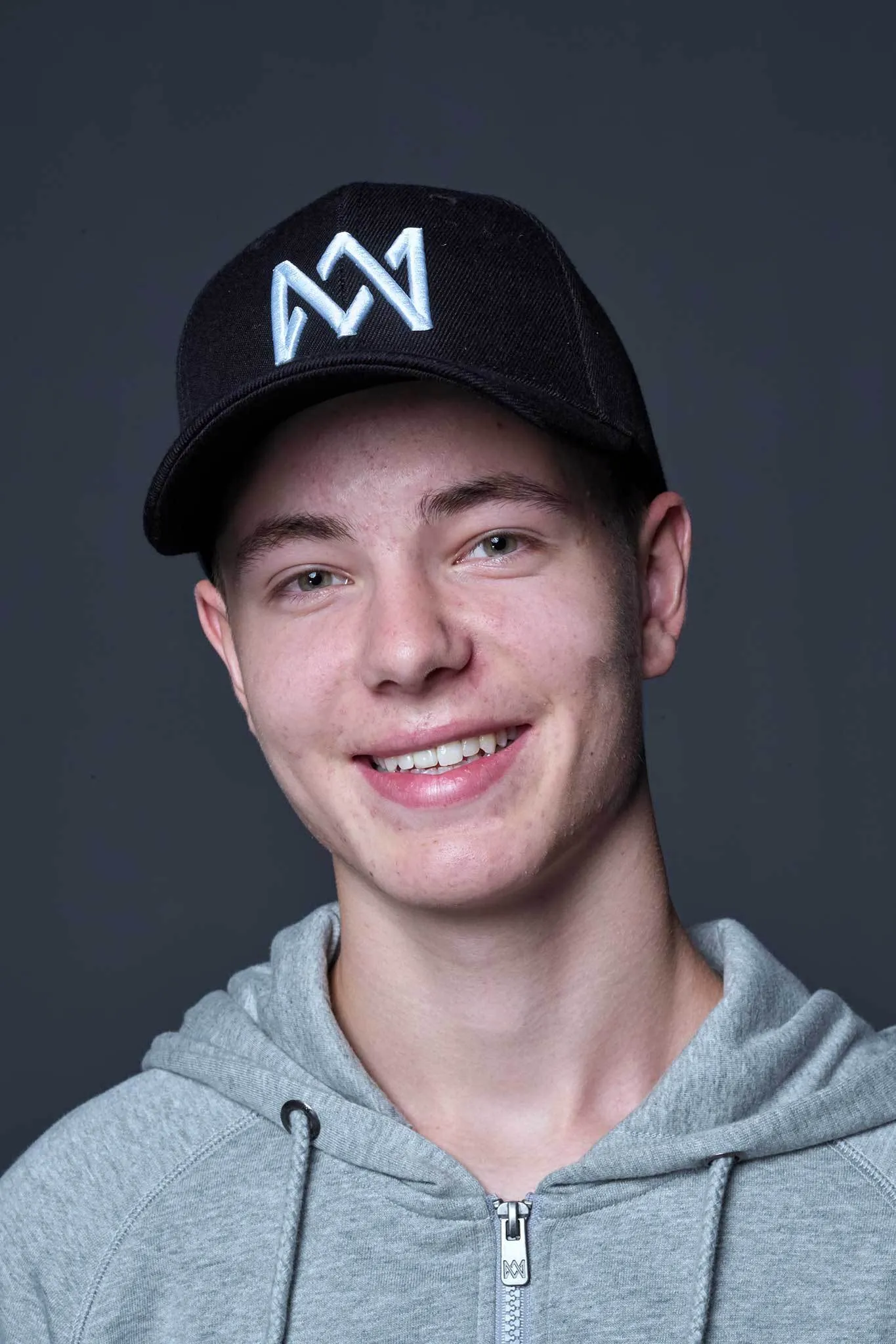 Snapback - Black with white logo