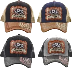 Souvenir Ball Cap Saloon Framed Mesh , California