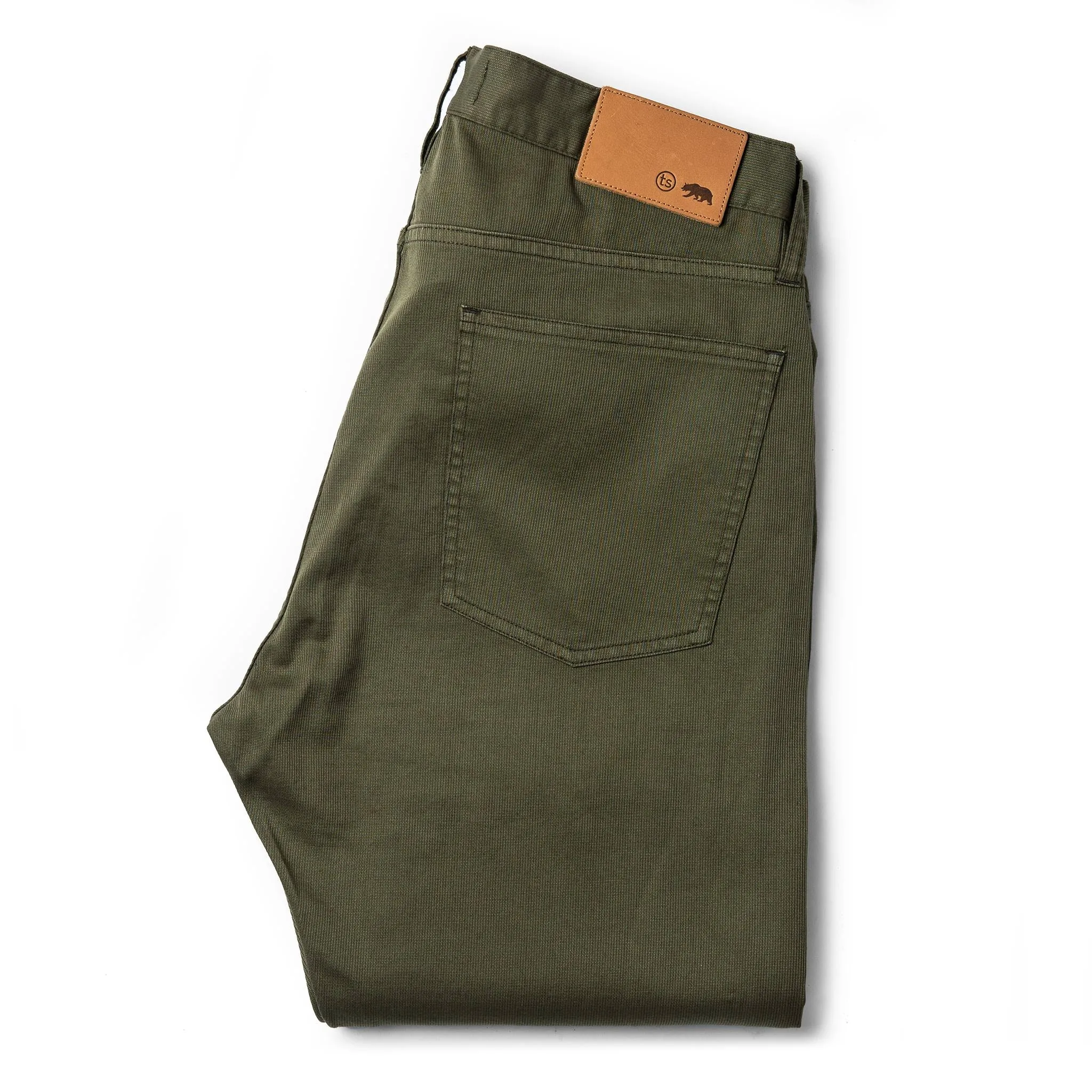 The Democratic All Day Pant in Olive Bedford Cord