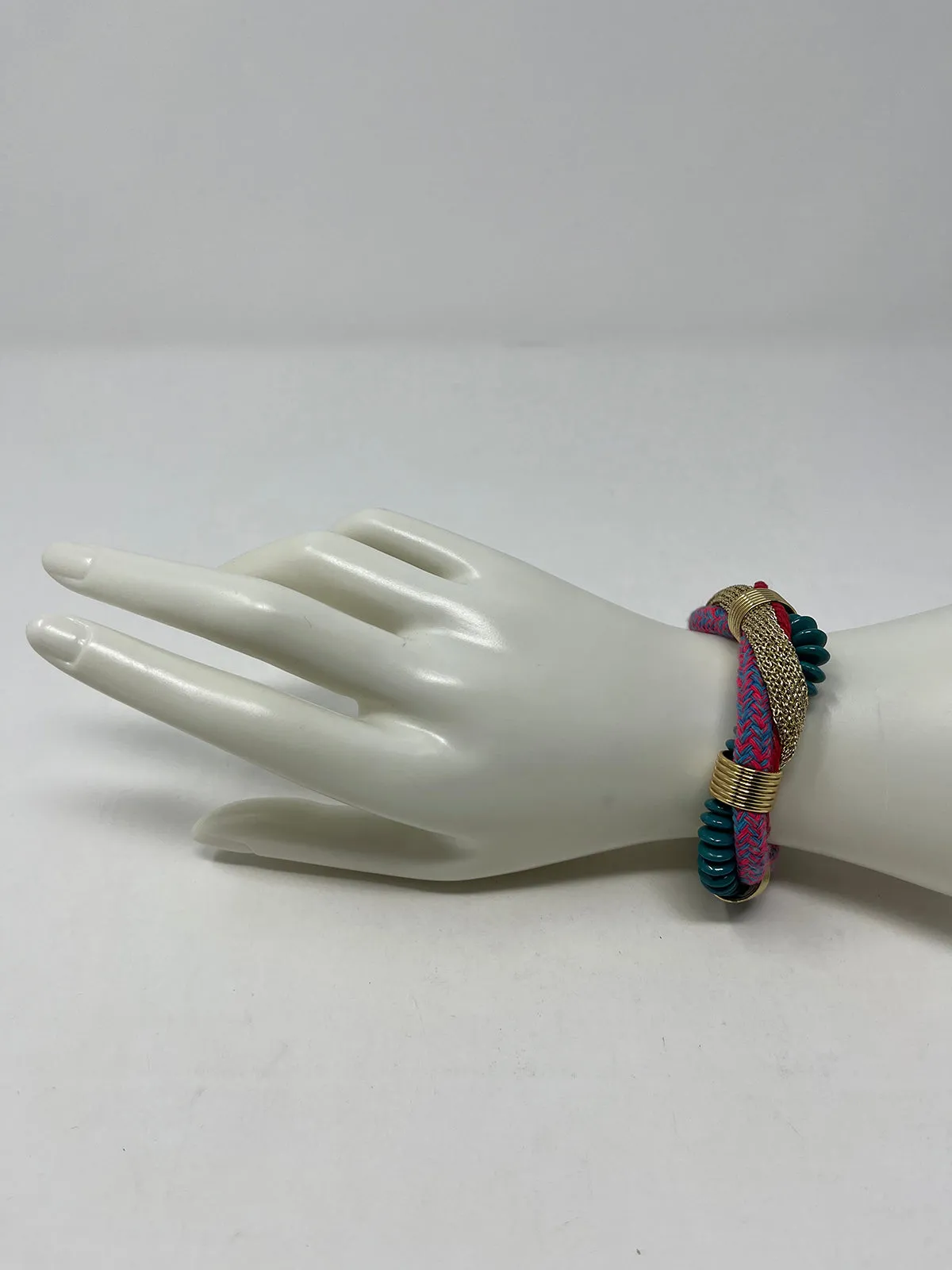 Trina Turk Turquoise & Pink Retro Bracelet NWT