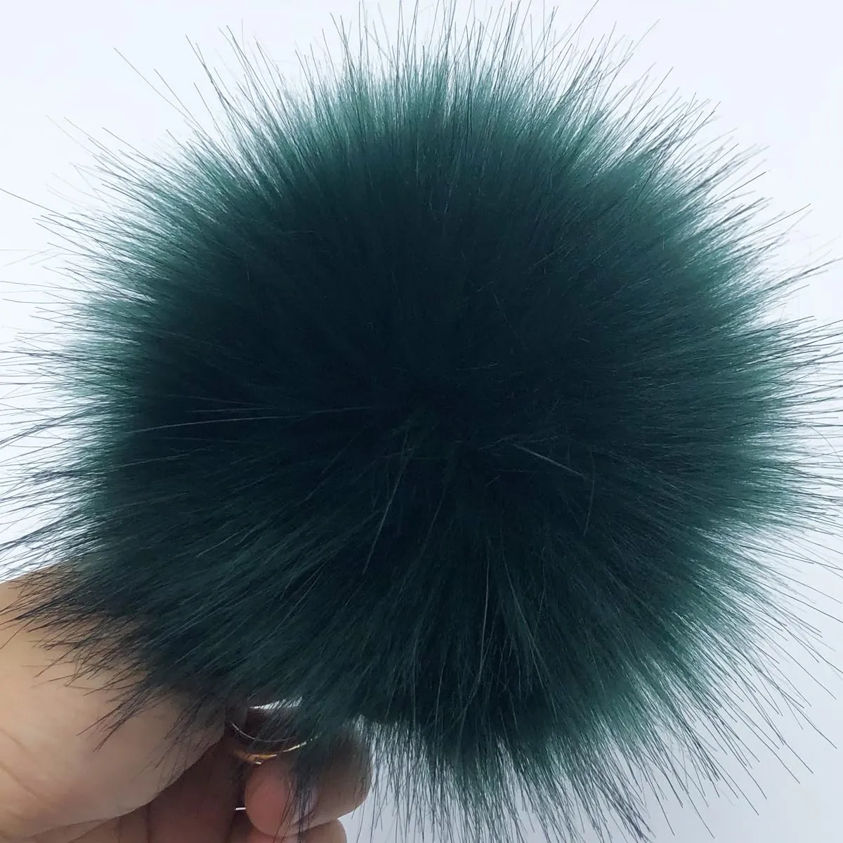 Unpafcxddyig Faux Fox Fur Ball Soft Pom Pom Keychain for Car Key Ring Phone Handbag Charm Tote Pendant